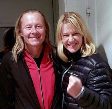 Two pleased contestants after the tough race (Phot. Johan Ramberg.)